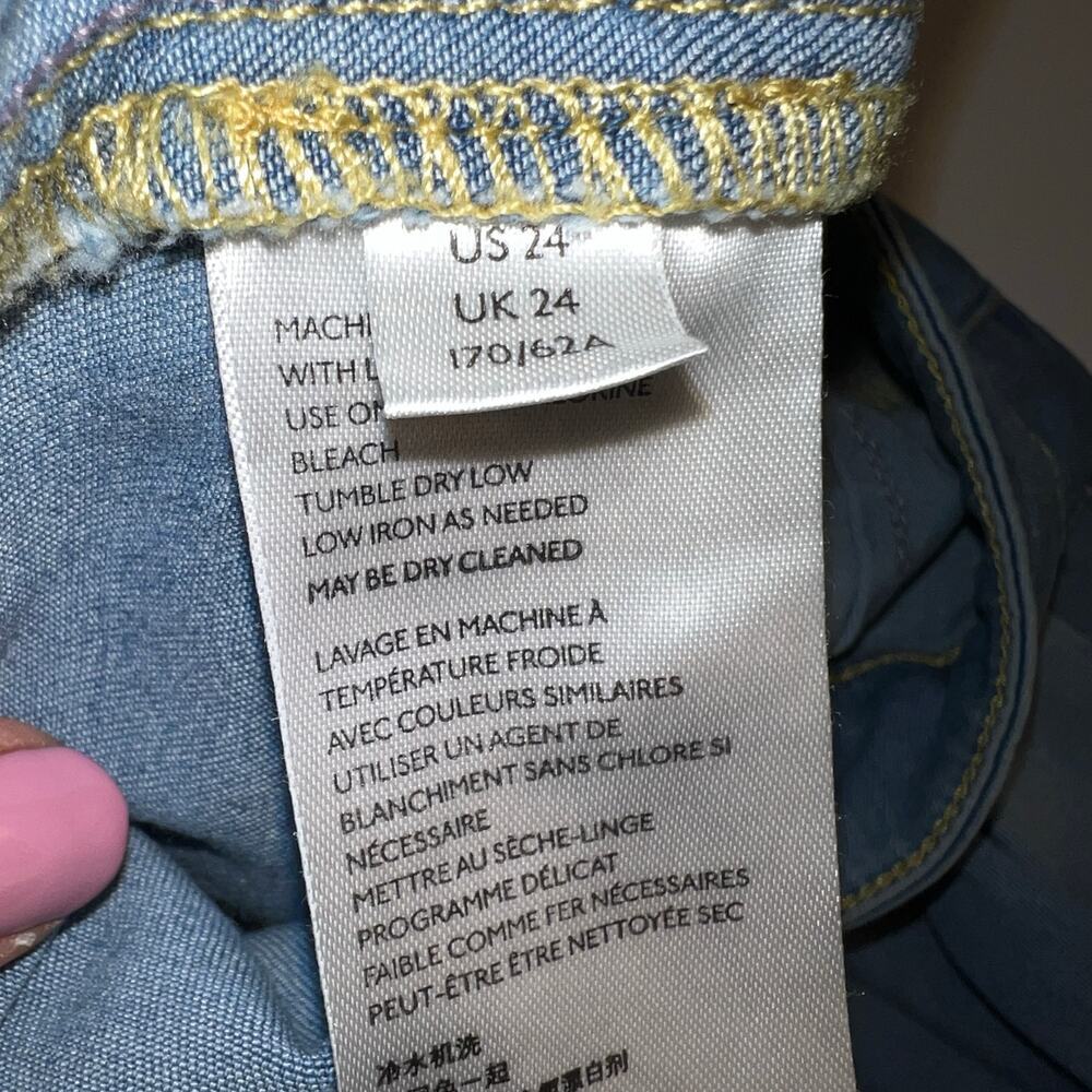 Free People Just Float On Super Flare Mid Rise Jeans Sea Mist Light Wash Size 24 - Picture 9 of 13